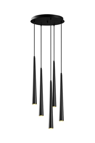 Hanglamp LED Ugur - Zwart - 5 x 3 W