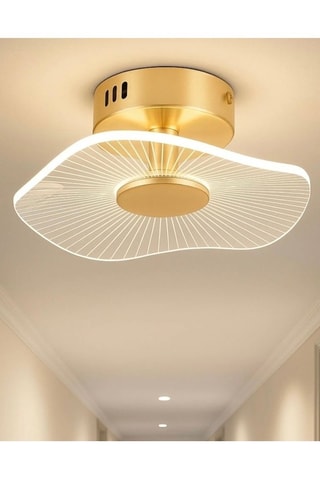 Ledplafondlamp - Goudkleurig - 40 W