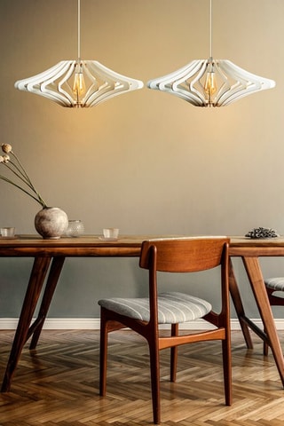 2 Hanglampen - Wit - 45/60 W