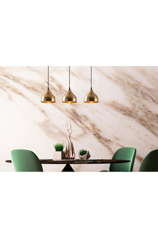 Hanglamp Tattoo - Zwart en Koperkleurig - 3 x 60 W