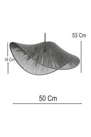 Hanglamp - Grijs - 40 W