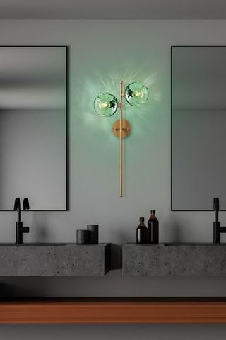 Wandlamp Benek - Goudkleurig - 3 x 40 W