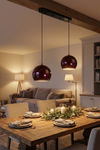 Hanglamp Orbit - Bruin - 2 x 40 W