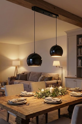 Hanglamp Orbit - Zwart - 40 W