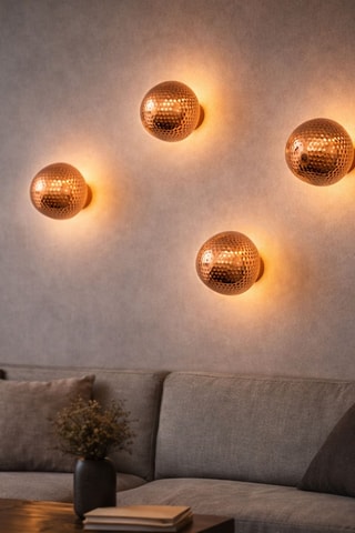 Wandlamp Petek - Roségoudkleurig - 10 W