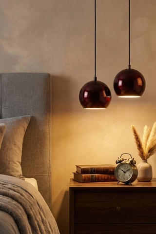 Hanglamp Orbit - Bruin - 2 x 40 W