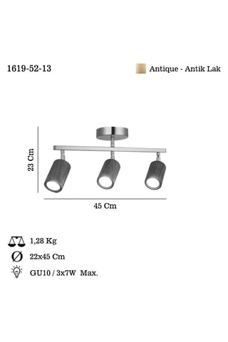Hanglamp Legno - Goudkleurig - 3 x 40 W