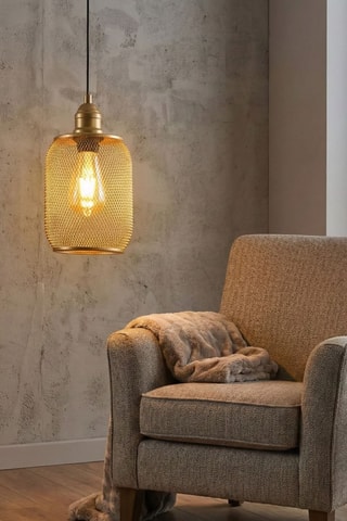 Hanglamp Berk - Goudkleurig - 40 W