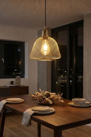 Hanglamp Berk - Goudkleurig - 40 W