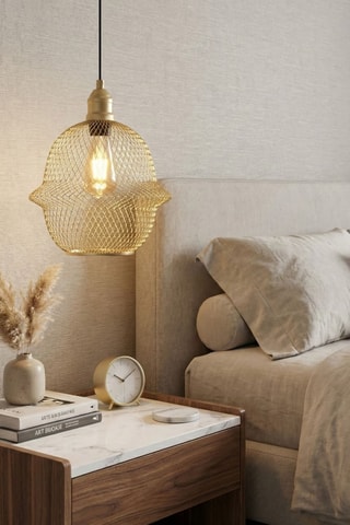 Hanglamp Berk - Goudkleurig - 40 W