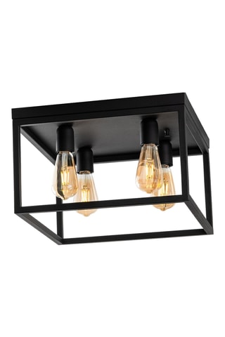 Plafondlamp Kafes - Zwart - 4 x 40 W