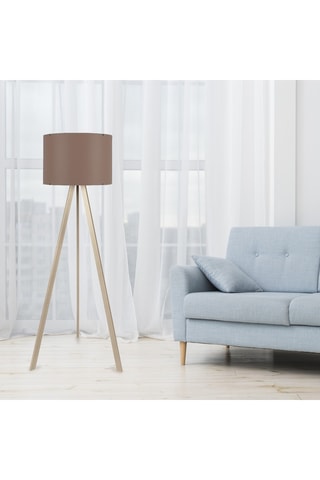 Lampadaire trépied - Marron - 40 W