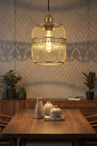 Hanglamp Berk - Goudkleurig - 40 W