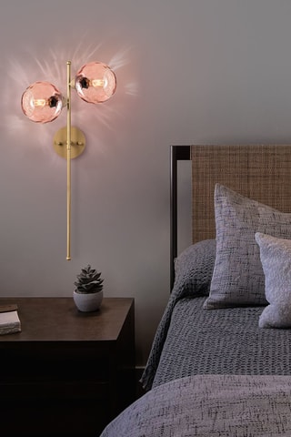 Wandlamp Benek - Goudkleurig - 3 x 40 W