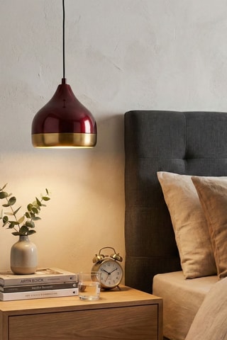 Hanglamp Yildo - Bordeauxrood - 40 W