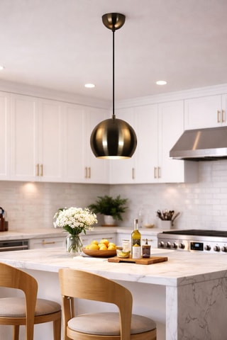 Hanglamp Orbit - Goudkleurig - 40 W