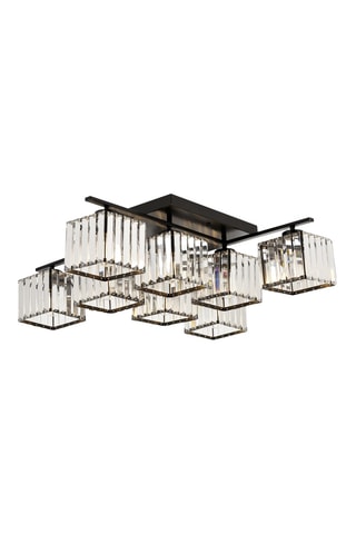 Plafonnier en cristal - Noir - 8 x 8 W