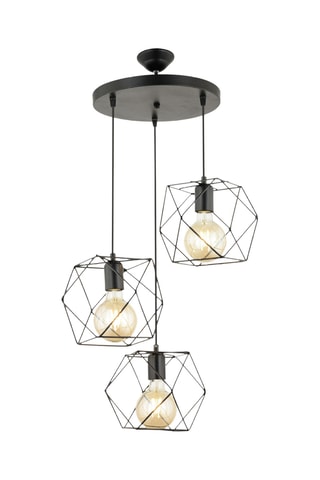 Hanglamp - Zwart - 3 x 40 W