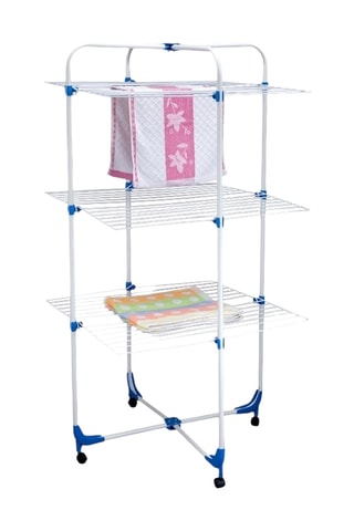 Étendoir à linge - Blanc - 57 x 131 x 57 cm