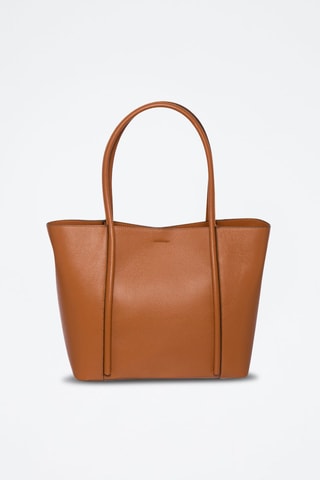 Sac porté épaule en cuir Romance - Camel