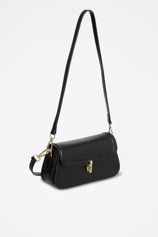 Sac bandoulière en cuir Alisier - Noir
