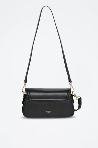 Sac bandoulière en cuir Alisier - Noir