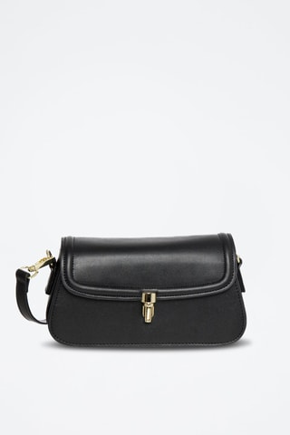 Sac bandoulière en cuir Alisier - Noir