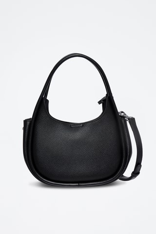 Sac à main en cuir Poésie - Noir