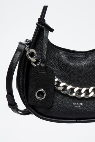 Sac à main en cuir Poésie - Noir