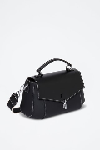 Sac bandoulière en cuir Bingo - Noir
