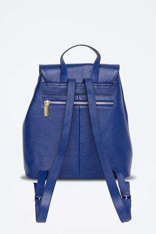 Sac à dos en croûte de cuir Pacha - Indigo