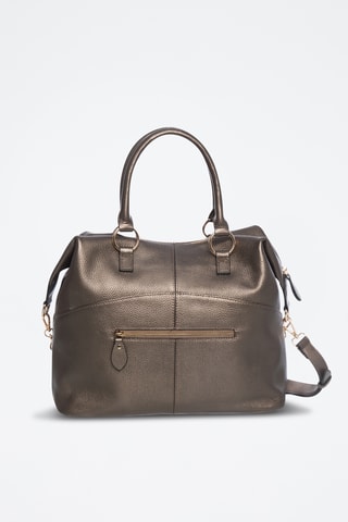 Sac porté épaule en cuir Africa - Marron