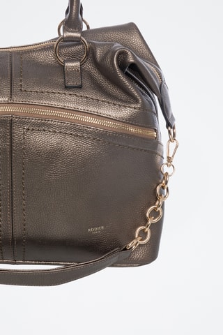 Sac porté épaule en cuir Africa - Marron