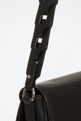 Sac porté épaule en cuir Gate - Noir