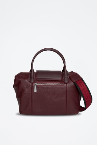 Cabas en cuir Nougat - Violet