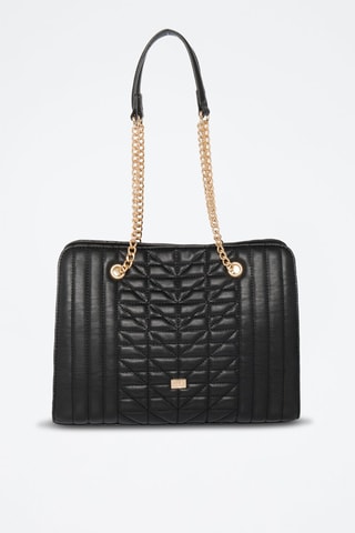 Mala de ombro acolchoada Cambon - Preto