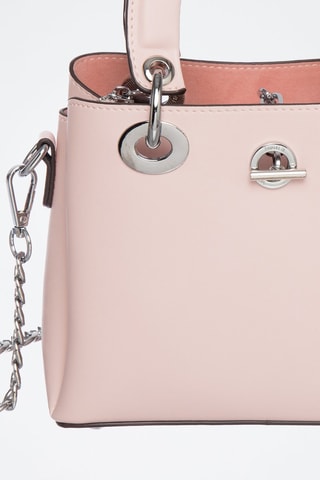 Sac à main en croûte de cuir Crepuscule - Rose clair