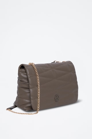 Mala de ombro Teepy - Preto - Castanho-claro