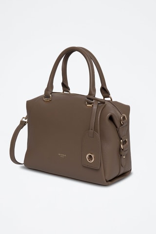 Sac à main en cuir Vodka - Doré et gris