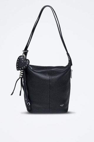 Mochila de couro Granola - Preto - Preto