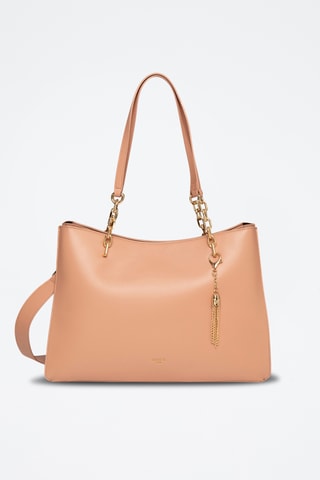 Sac porté épaule en cuir Nolian - Marron clair