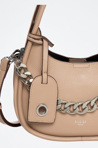 Sac à main en cuir Poésie - Taupe