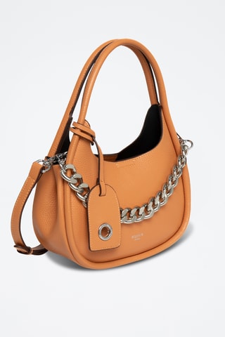 Mala em couro Poésie - Laranja