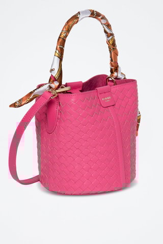 Sac seau en cuir Toundra - Rose