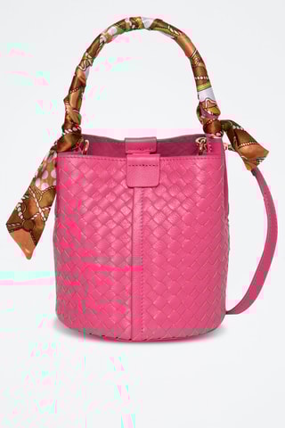 Sac seau en cuir Toundra - Rose