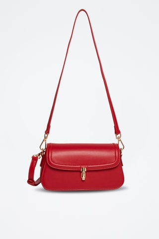 Sac bandoulière en cuir Alisier - Rouge