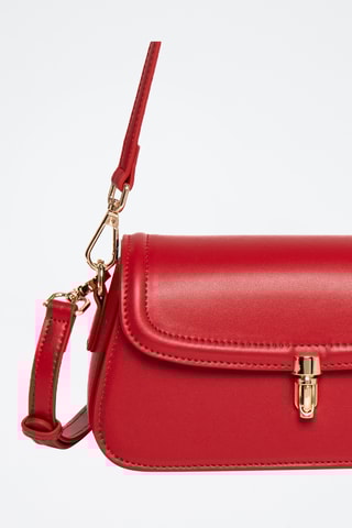 Sac bandoulière en cuir Alisier - Rouge