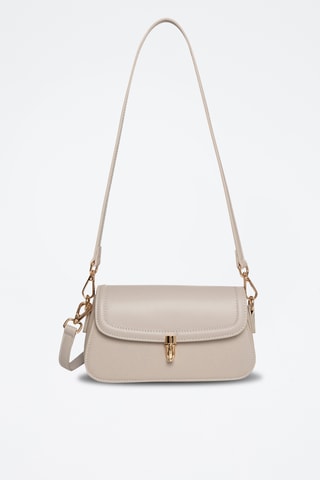 Sac bandoulière en cuir Alisier - Beige