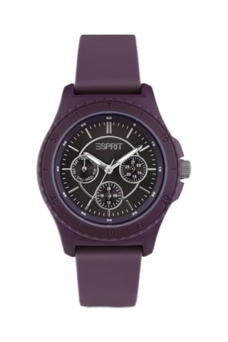 Orologio al quarzo in silicone - Viola e nero
