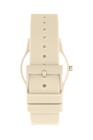 Orologio al quarzo in silicone - Beige